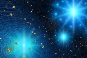 Bright stars at night